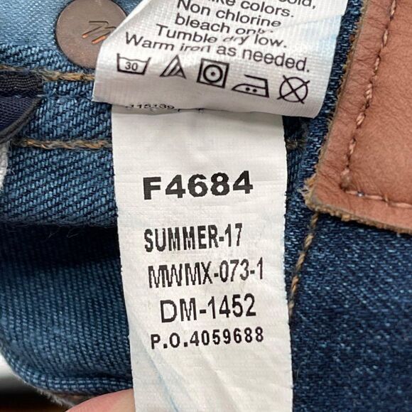 Madewell 10"‎ High Riser Skinny Skinny Jeans F4684 Dark Wash Stretch Women 25 - Picture 15 of 15